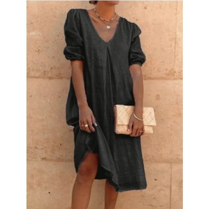 Ginnie Puff Sleeve Midi Dress