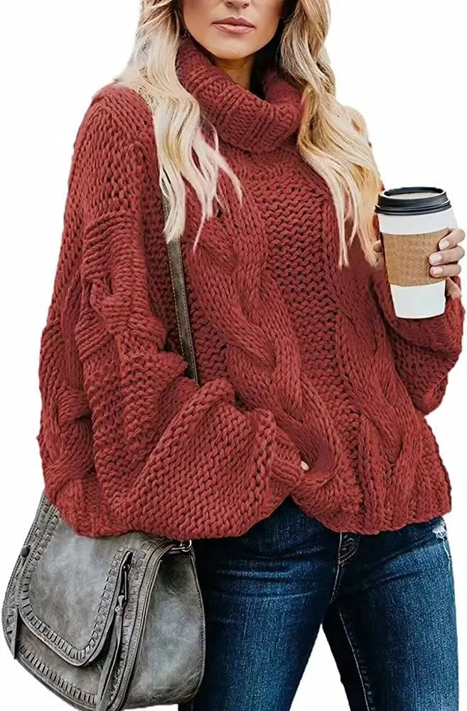Windham Cable Knit Turtleneck Sweater