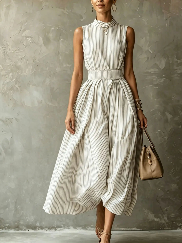 Soraya Elegant Sleeveless Midi Dress
