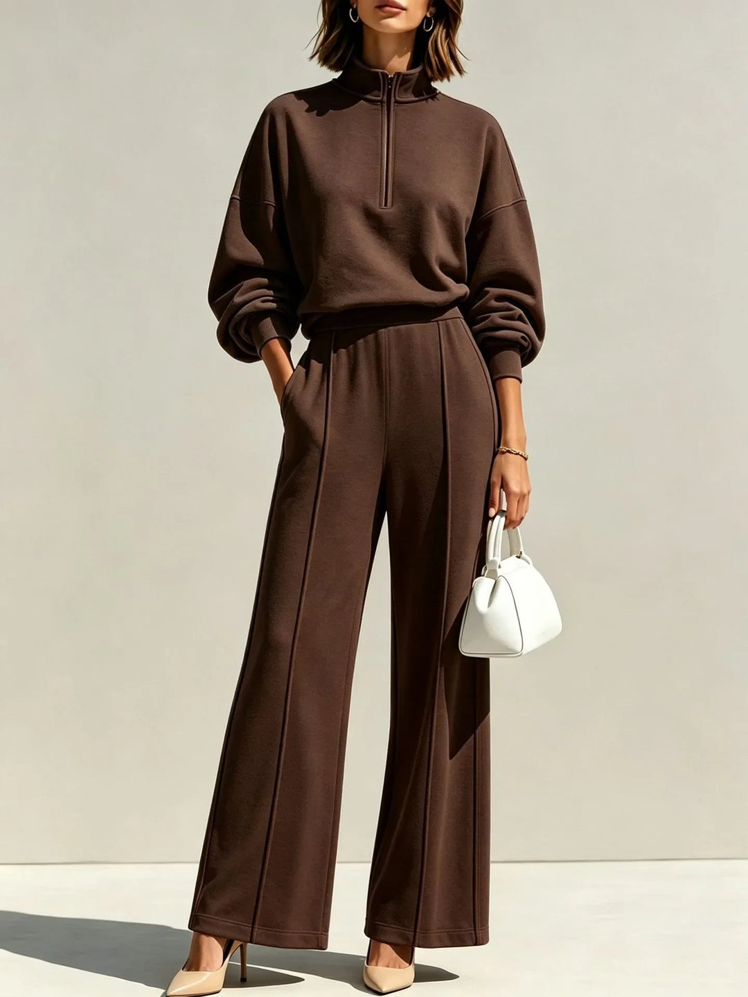 Marigold Quarter Zip Travel Set