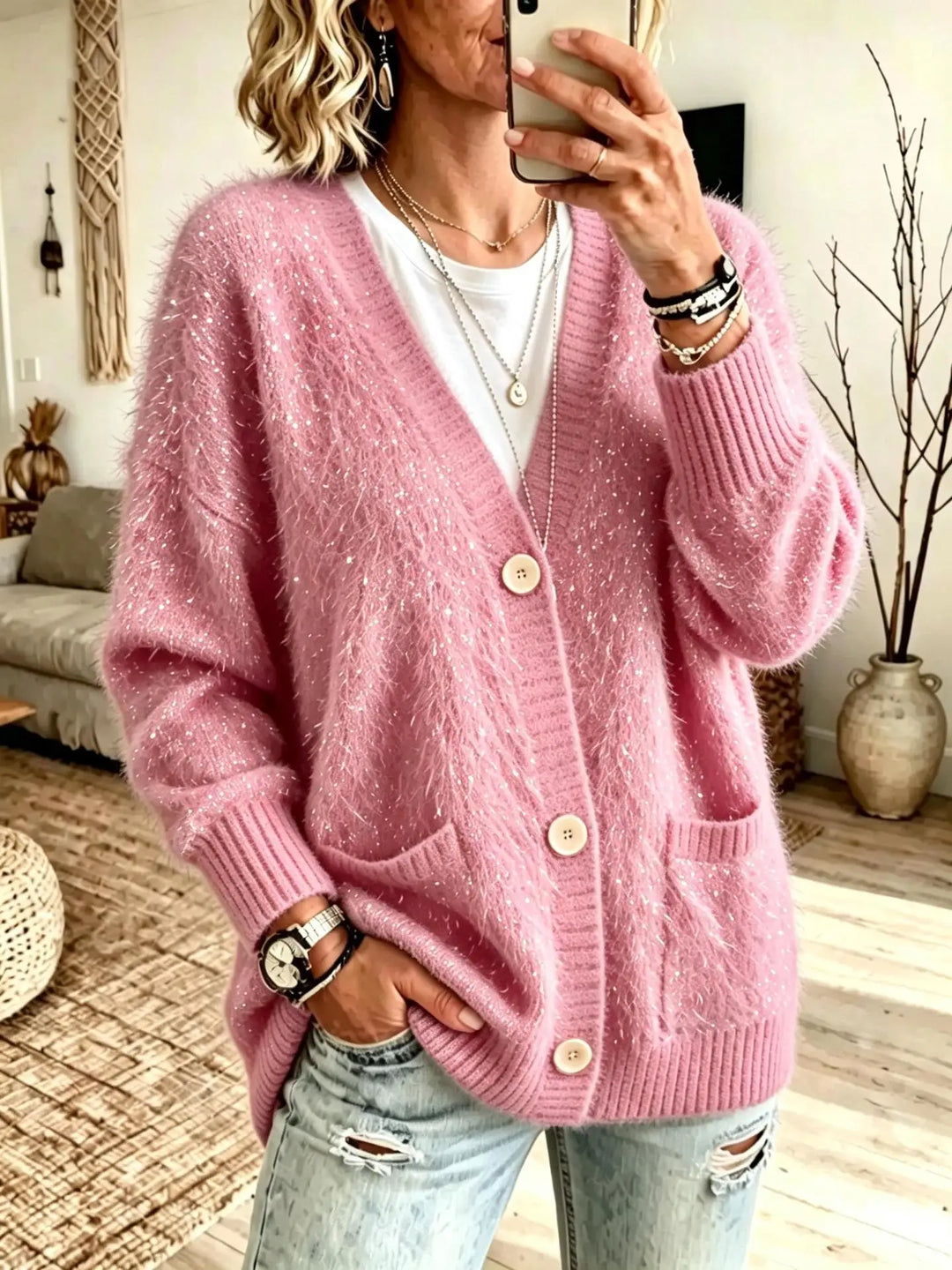 Sabine Button Front Cardigan