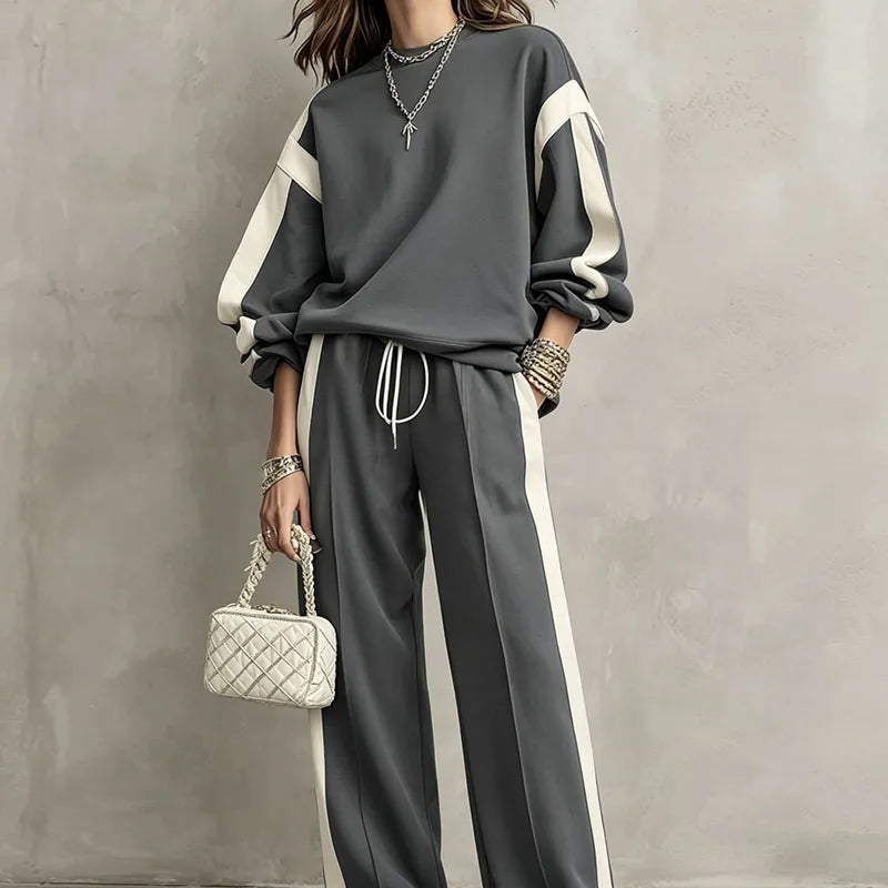 Halena Color Block Two Piece Set