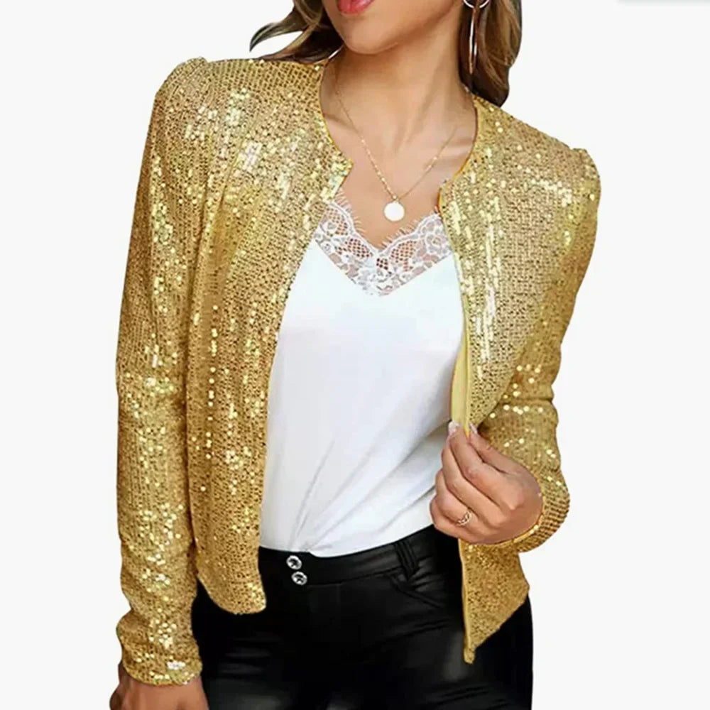 Adalina Sequin Crop Jacket