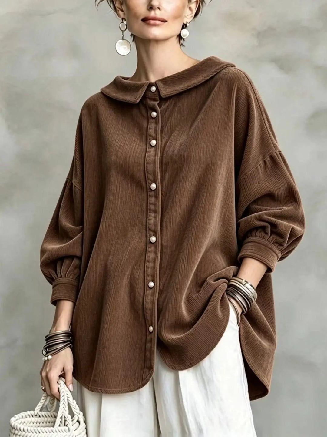 Freya Turn Down Collar Blouse