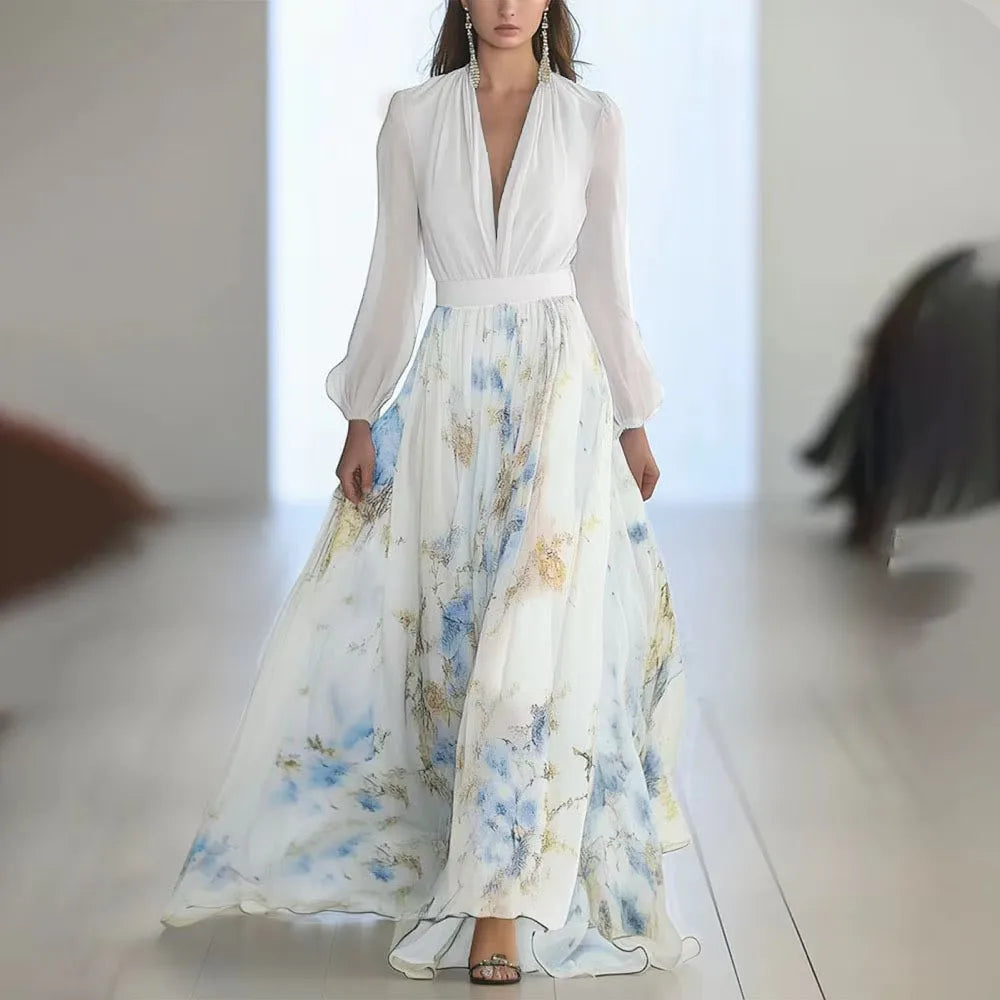 Mirielle Floral Print Wedding Guest Dress