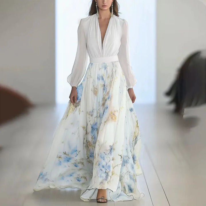 Mirielle Floral Print Wedding Guest Dress