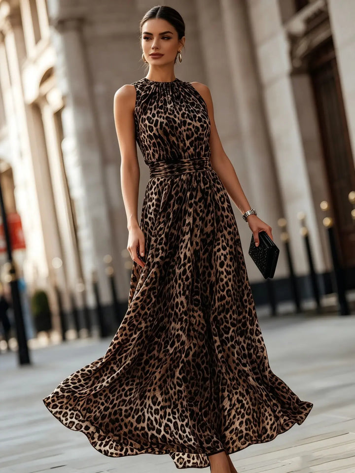 Dania Leopard Flare Dress