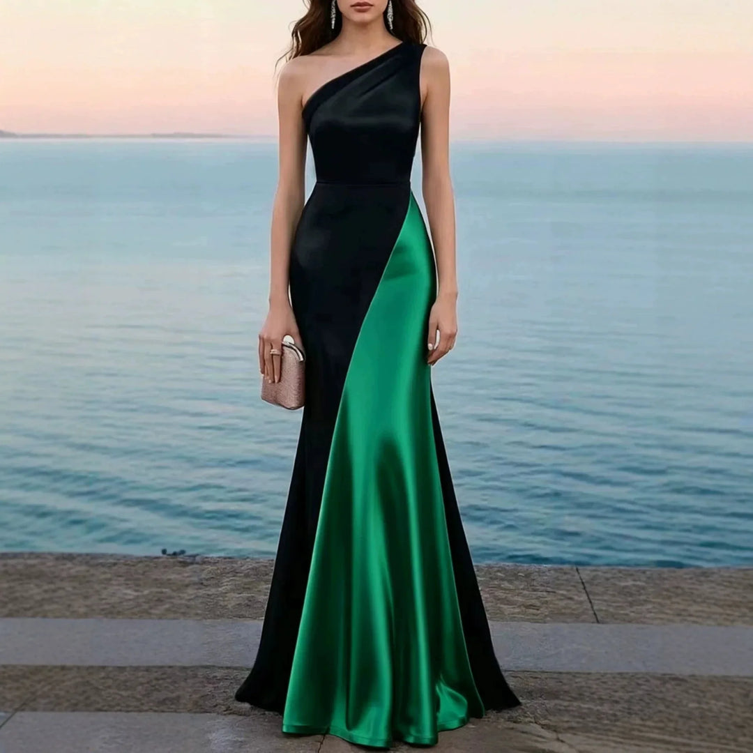 Melissa Satin Wedding Guest Dress