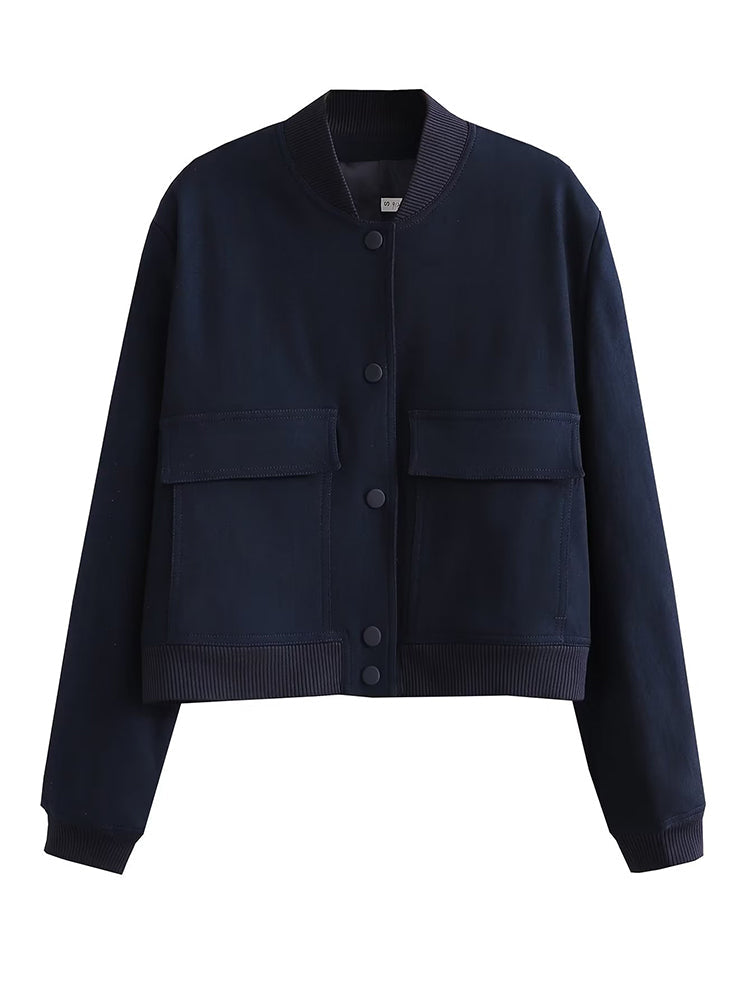 Priscilla Cropped Bomber Jacket