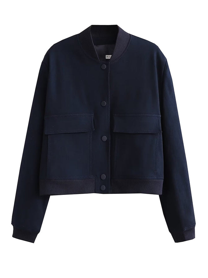 Priscilla Cropped Bomber Jacket