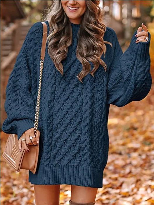 Isadora Cable Knit Sweater Dress