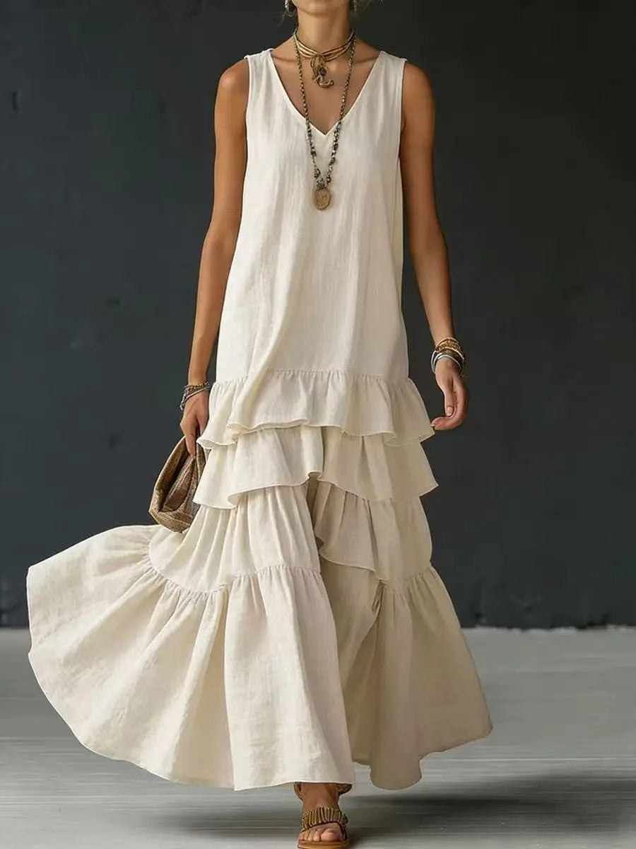 Amelia Tiered Ruffle Maxi Dress