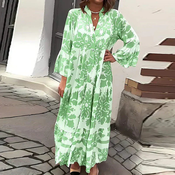 Rayna Boho Printed Midi Dress