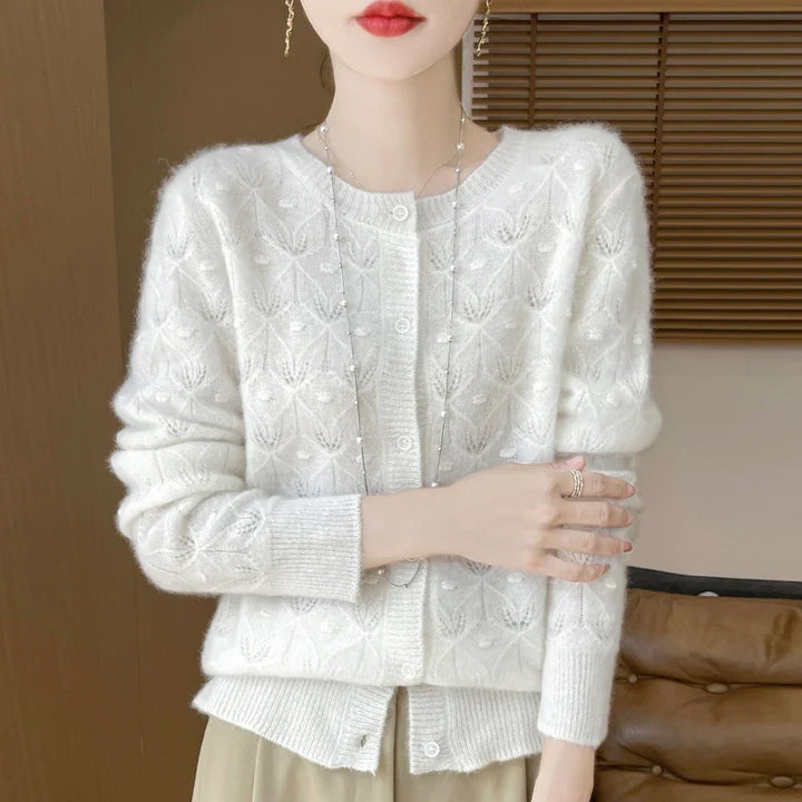 Ophelia Jacquard Knit Cardigan