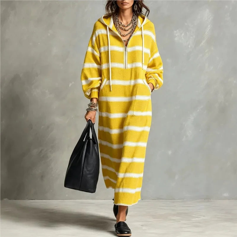 Sienna Half Zip Hoodie Dress