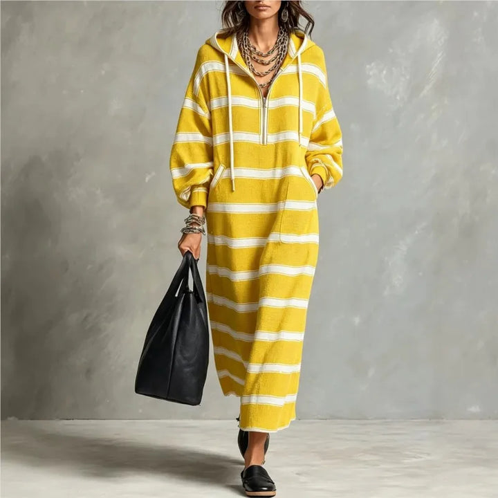 Sienna Half Zip Hoodie Dress
