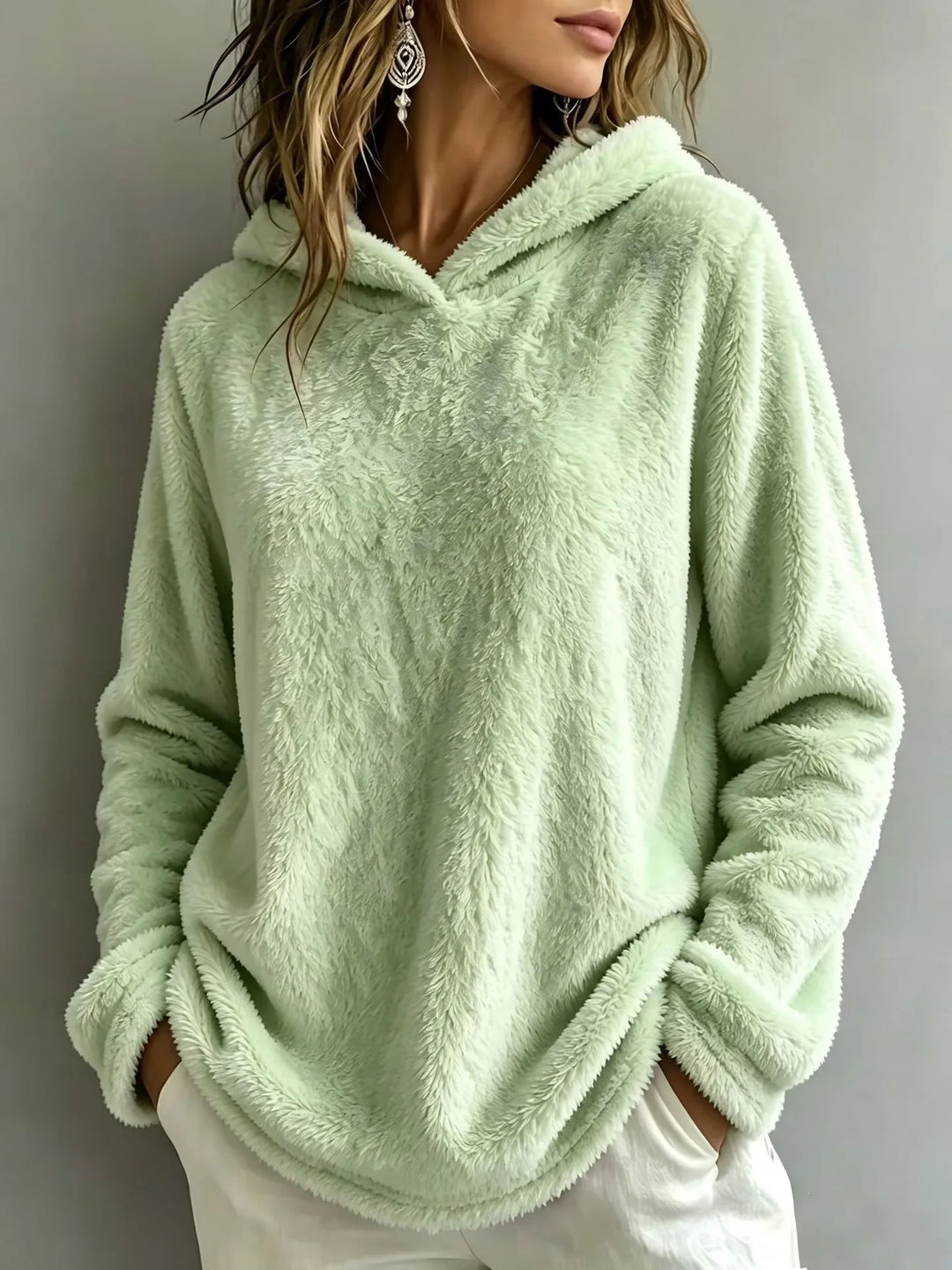 Winslet Fuzzy Fleece Hoodie