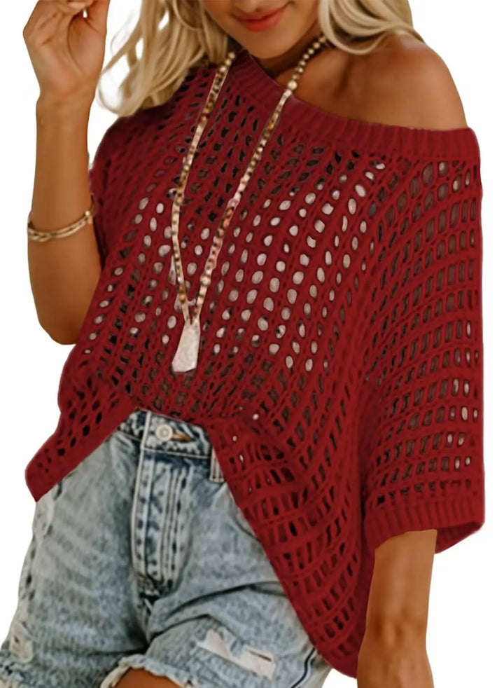 Monica Open Knit Sweater