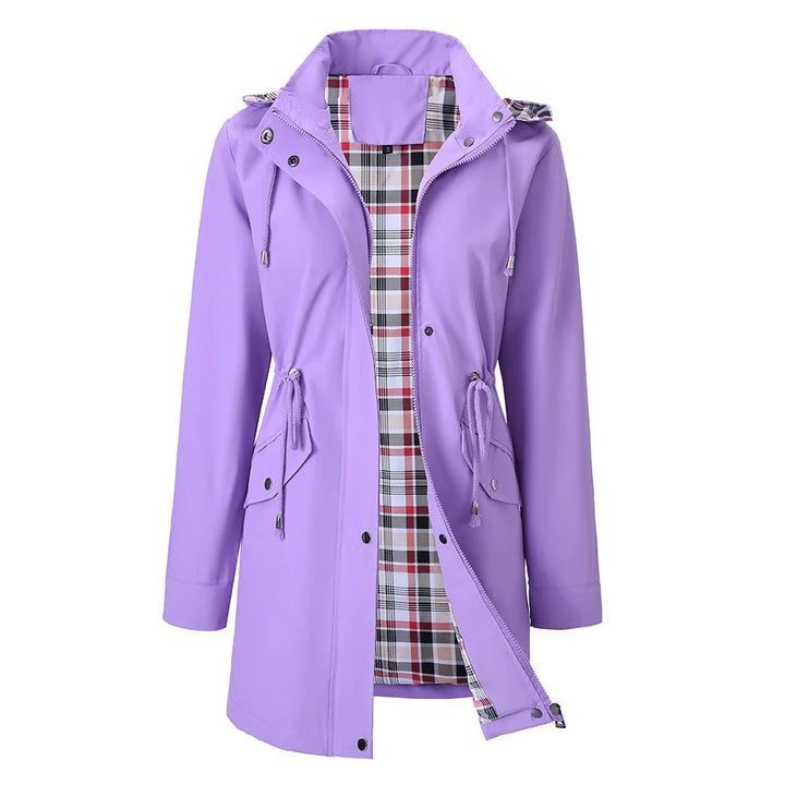 Antonia Drawstring Waist Rain Jacket