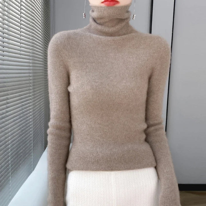 Elowen Ribbed Turtleneck Sweater