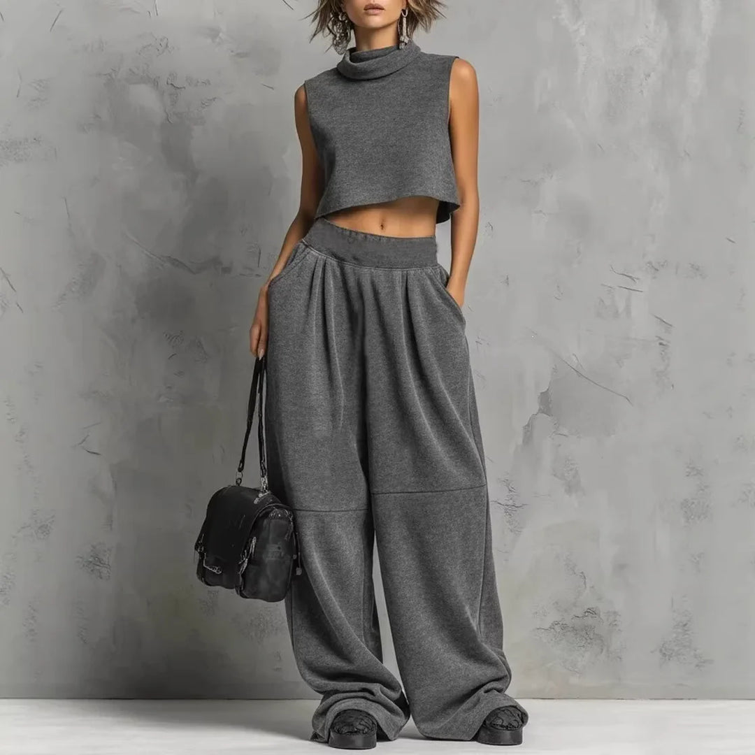 Galina Crop Top & Trouser Set