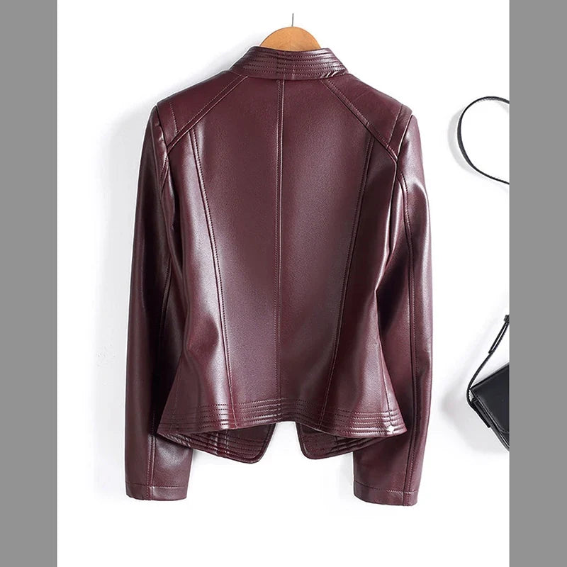 Laureen Sheepskin Moto Jacket