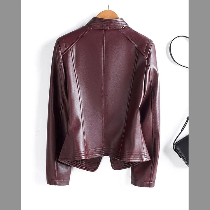 Laureen Sheepskin Moto Jacket