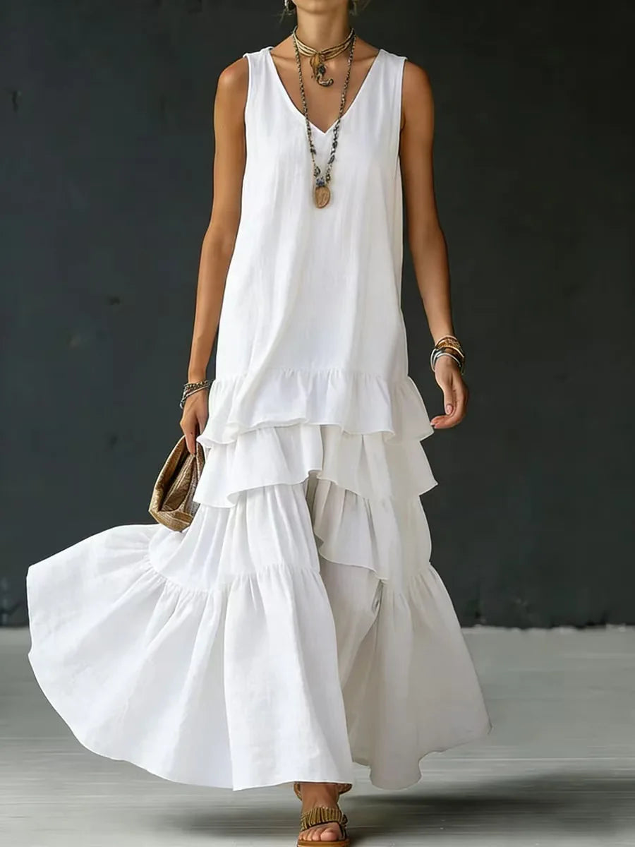 Amelia Tiered Ruffle Maxi Dress