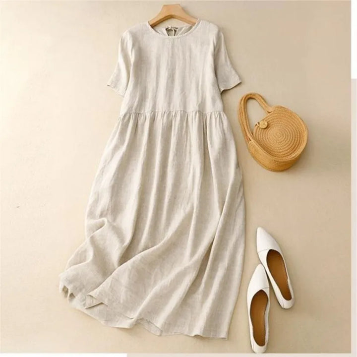 Nikki Relaxed Cotton Midi Dress