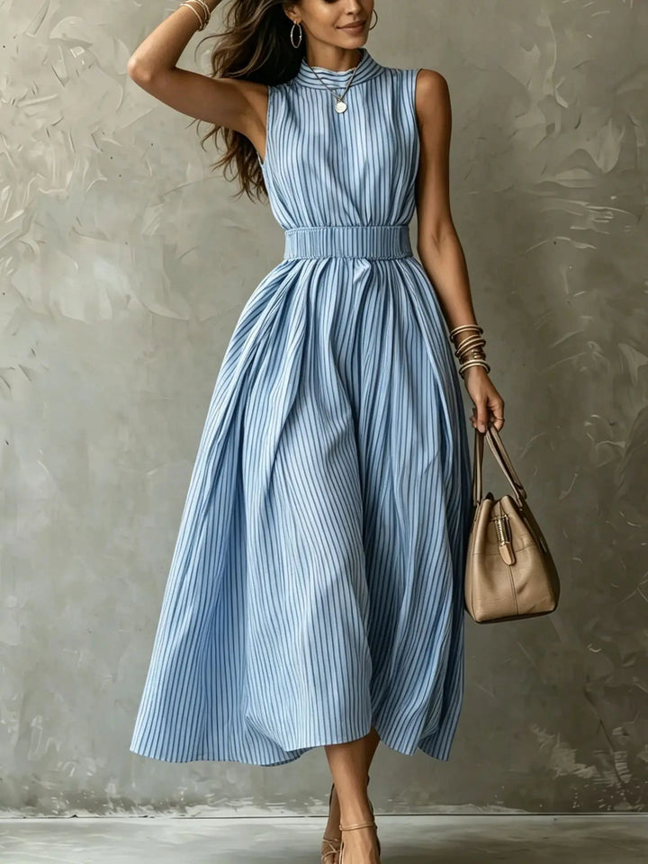 Soraya Elegant Sleeveless Midi Dress