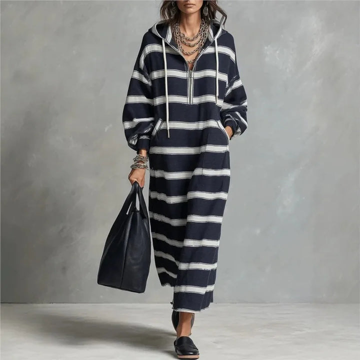 Sienna Half Zip Hoodie Dress