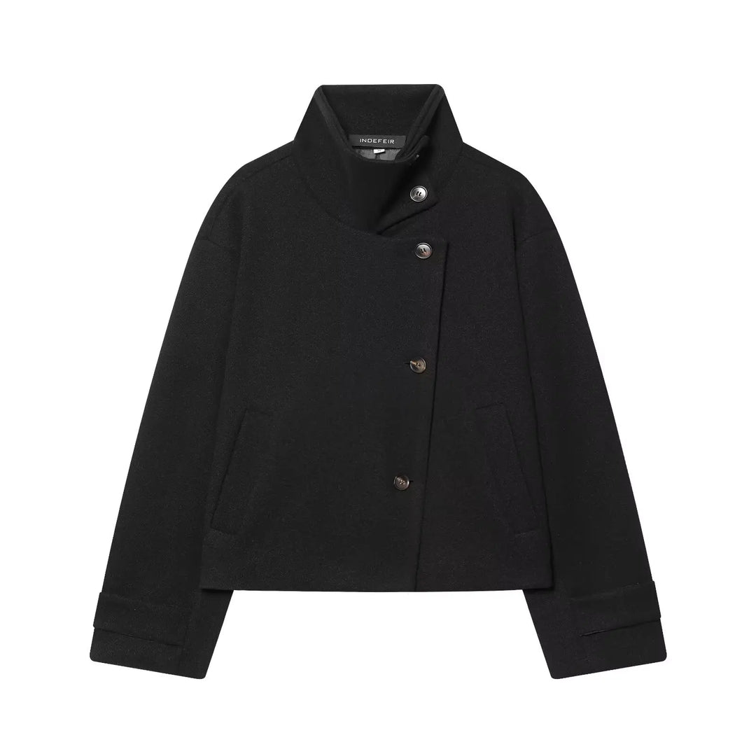 Rosemarie Funnel Collar Jacket