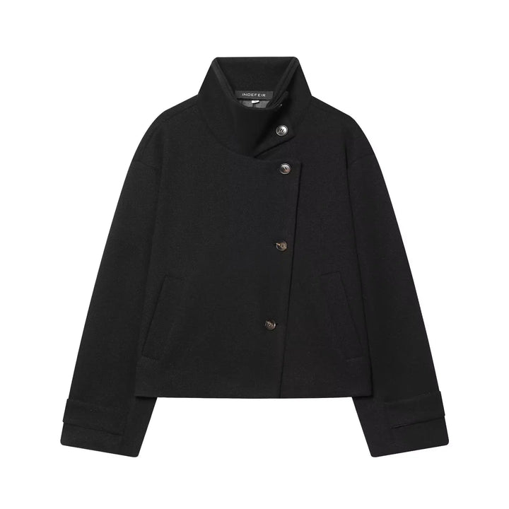 Rosemarie Funnel Collar Jacket
