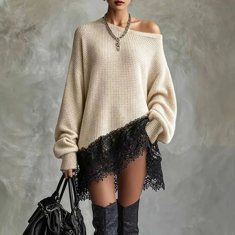 Amelie Off Shoulder Sweater Dress