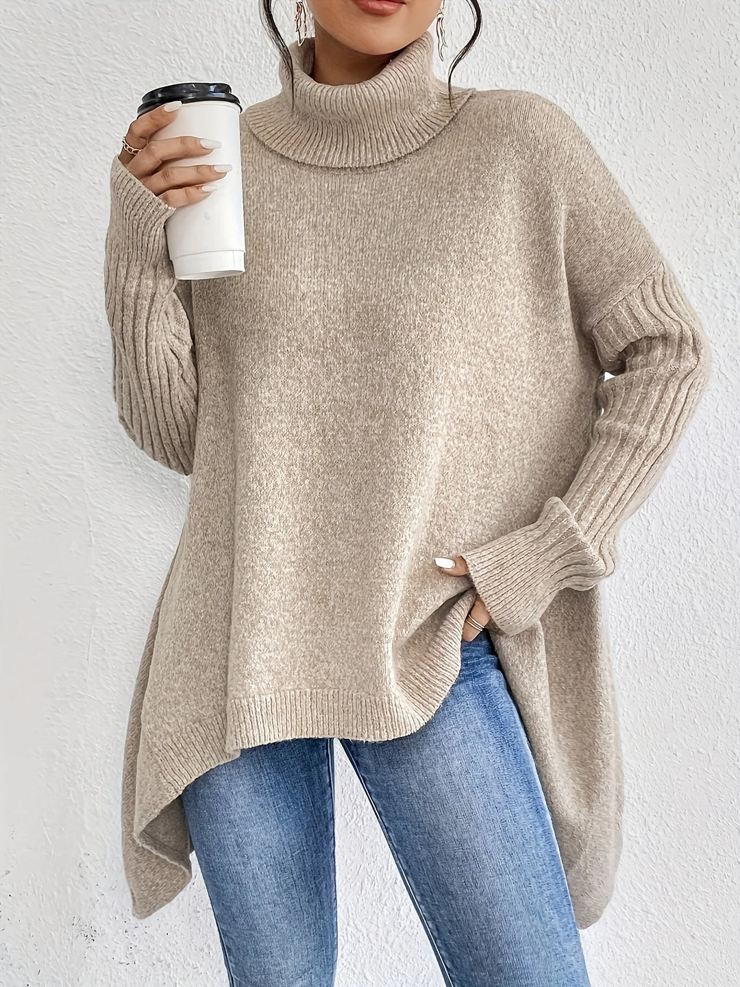 Marissa Asymmetric Hem Sweater