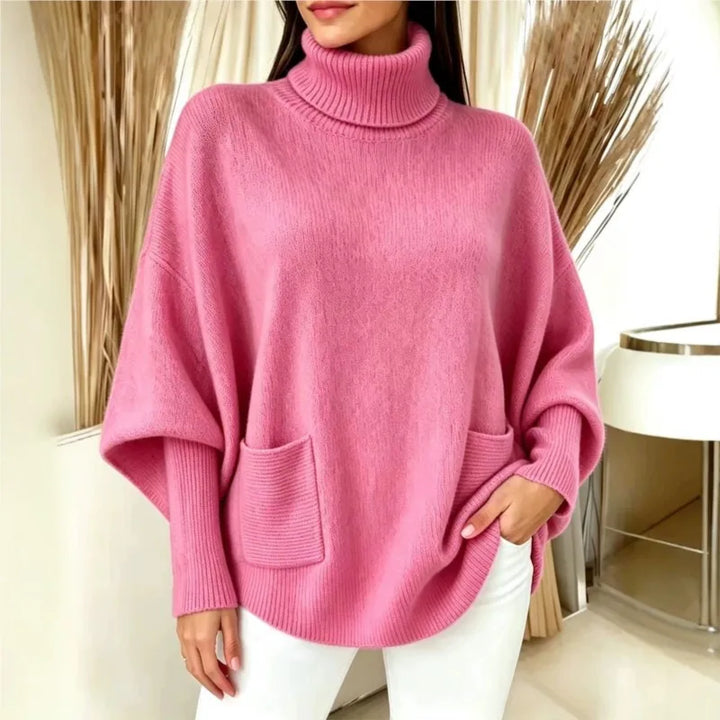 Simone Turtleneck Batwing Sweater