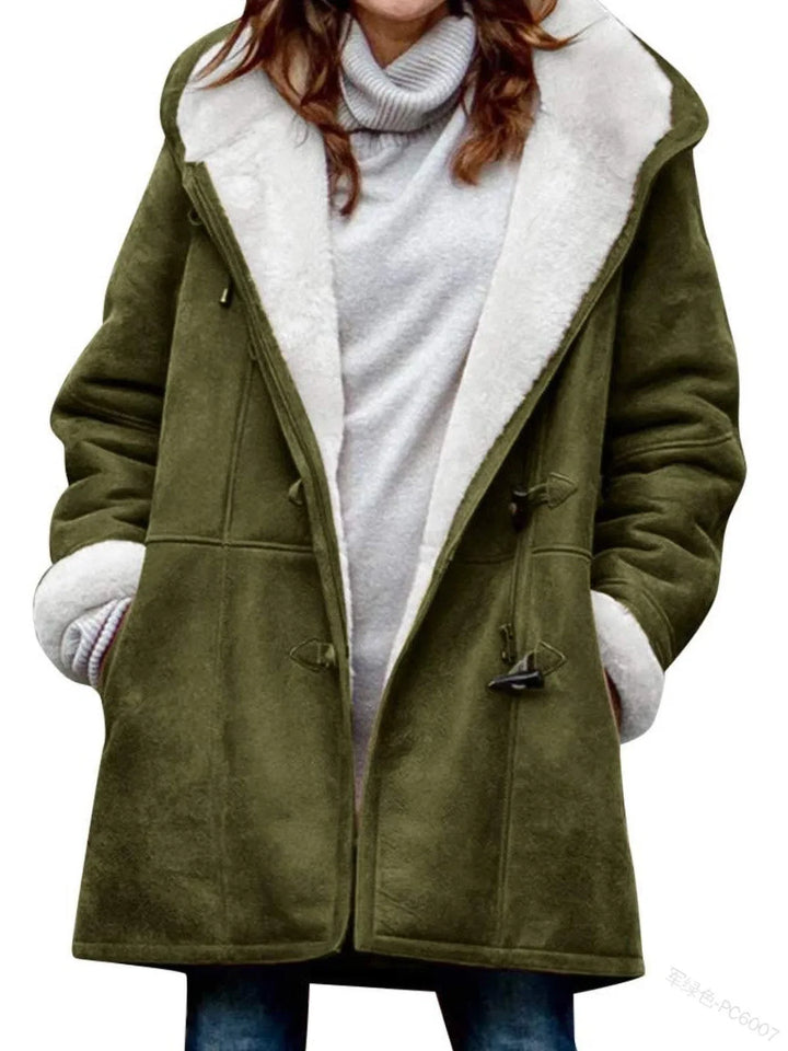 Emmeline Toggle Duffle Shearling Coat