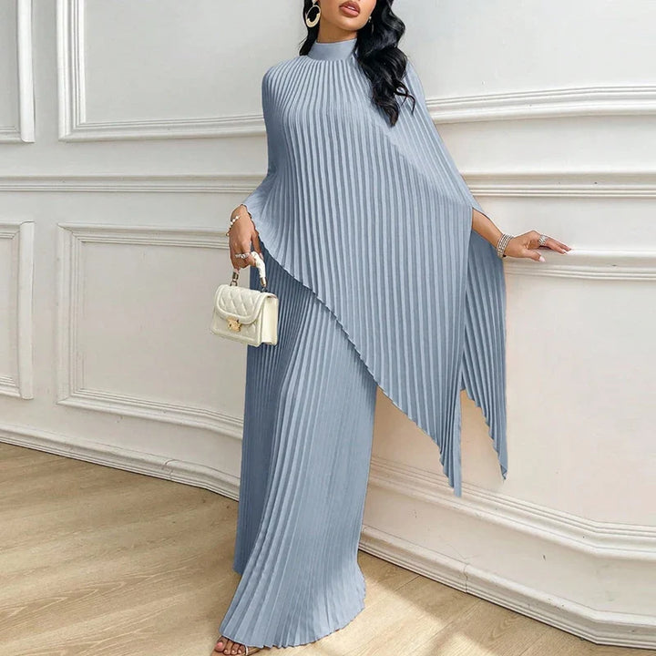 Palomar Pleated Draped Cape Set