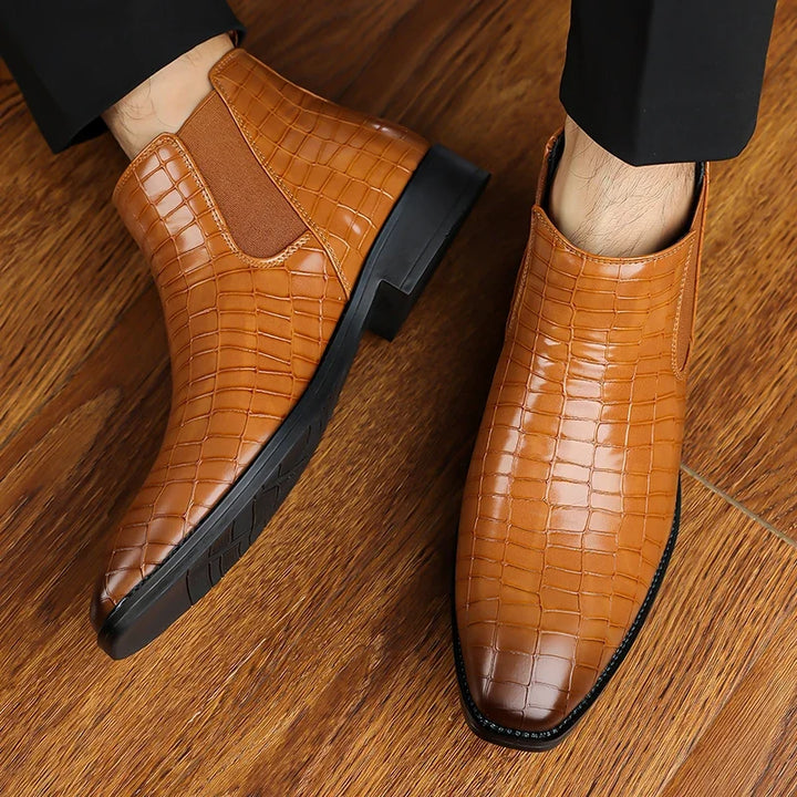 Alistair Croc Embossed Chelsea Boot