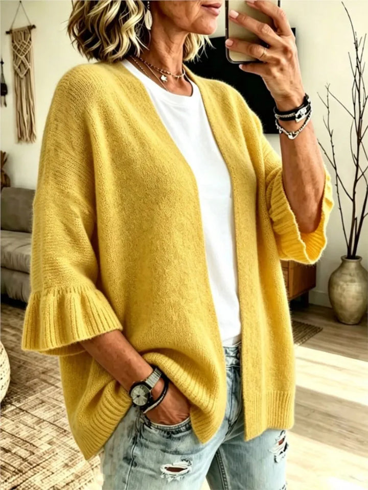 Josselyn Ruffle Sleeve Cardigan