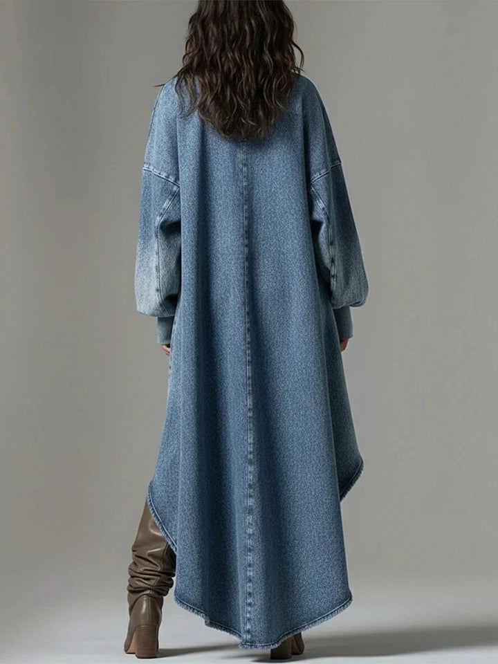 Wyonna Washed Denim Maxi Dress