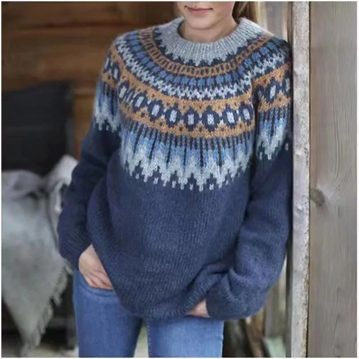 Freya Fair Isle Crew Neck Sweater