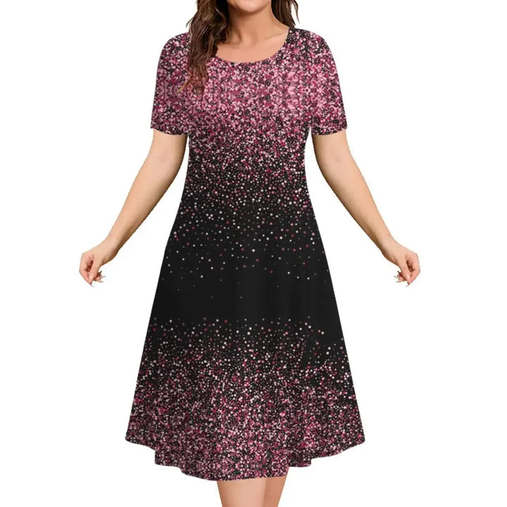 Penelope Printed A Line Midi Dress
