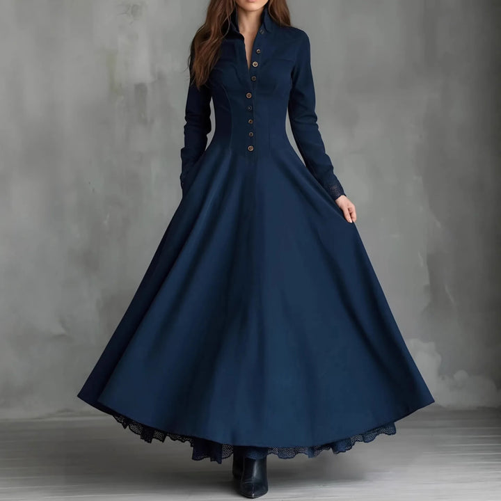 Selina Faux Suede Maxi Dress