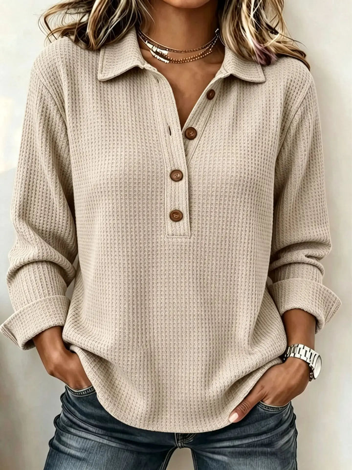 Tessa Waffle Knit Top