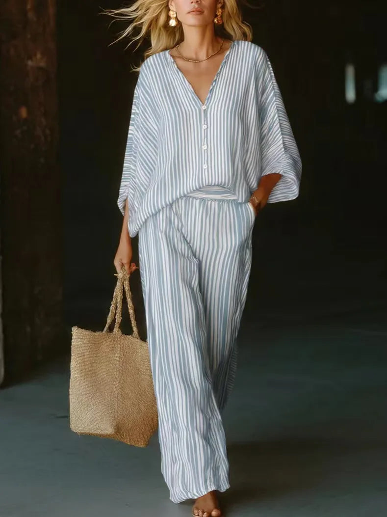Reina Striped Matching Set