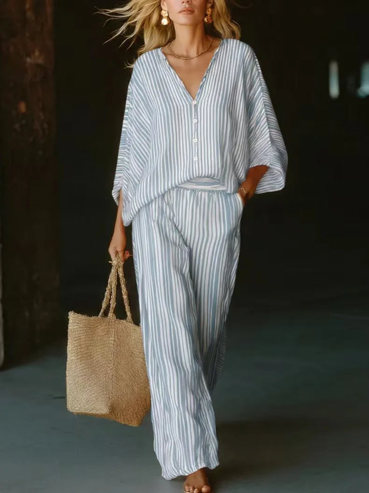 Reina Striped Matching Set
