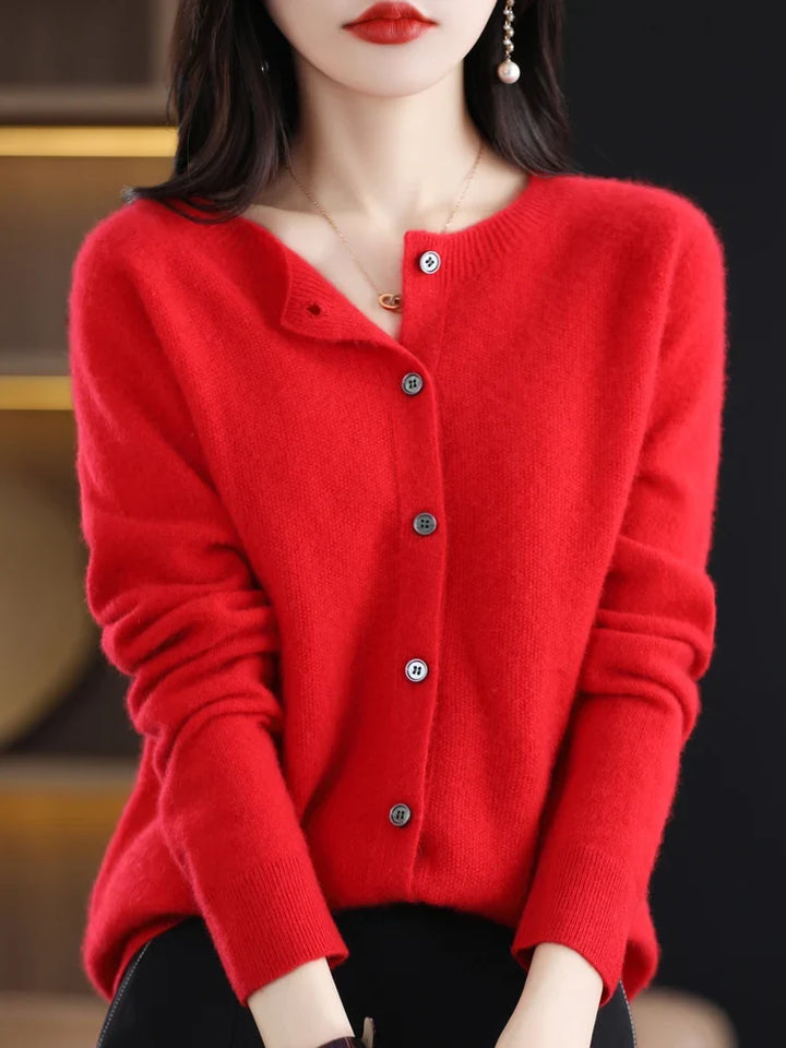 Elodie Button Front Cardigan