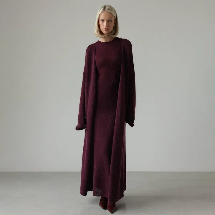 Marisol Ribbed Knit Sweater Dress Set