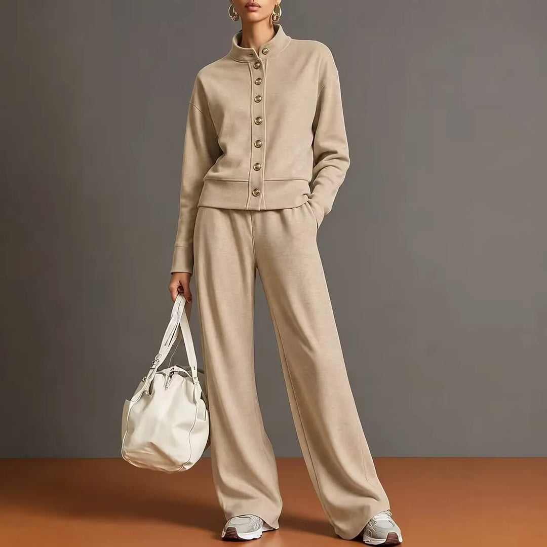 Sofia Button Front Pant Set